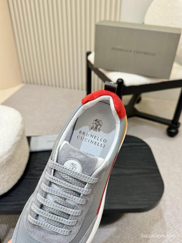 Brunello Cucinelli Casual Sneakers with Seasonal Colors and Retro Design - KFY00320