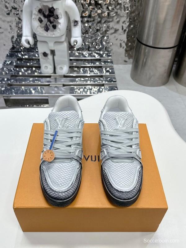 Louis Vuitton LV Trainer Basketball Series Washed Board Shoes - LY00430