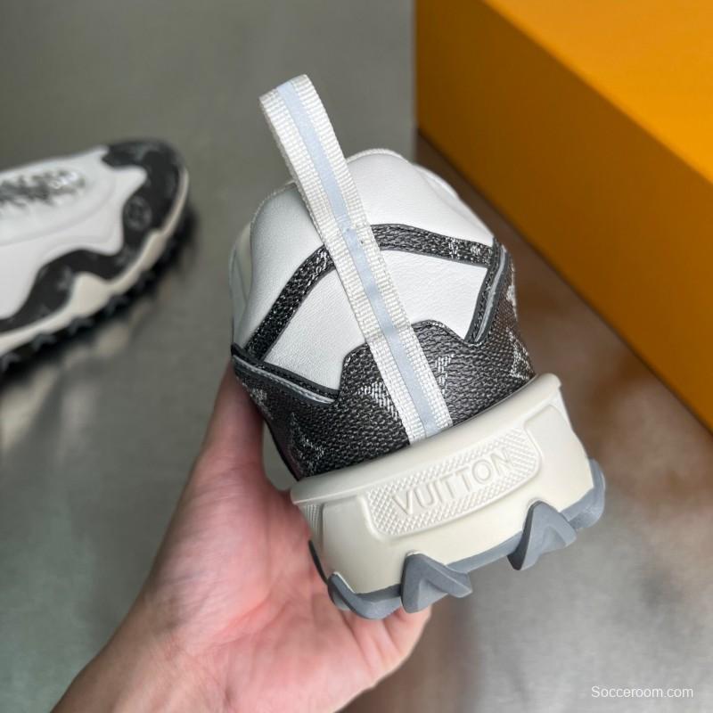 LV RUSH Calfskin Metal LV Circle Accessory Slip-Resistant Low-Top Casual Lifestyle Shoes - YC