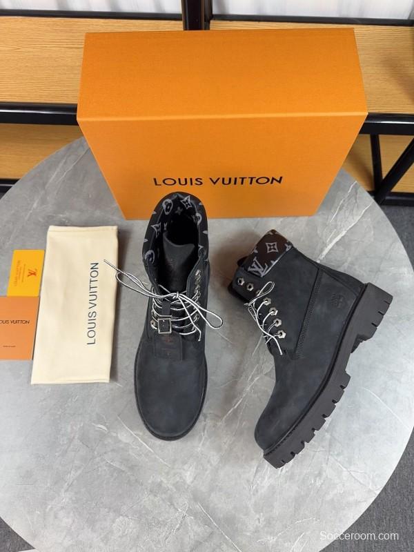 Timberland x LV Monogram Ankle Boots Waterproof Suede - LY00380