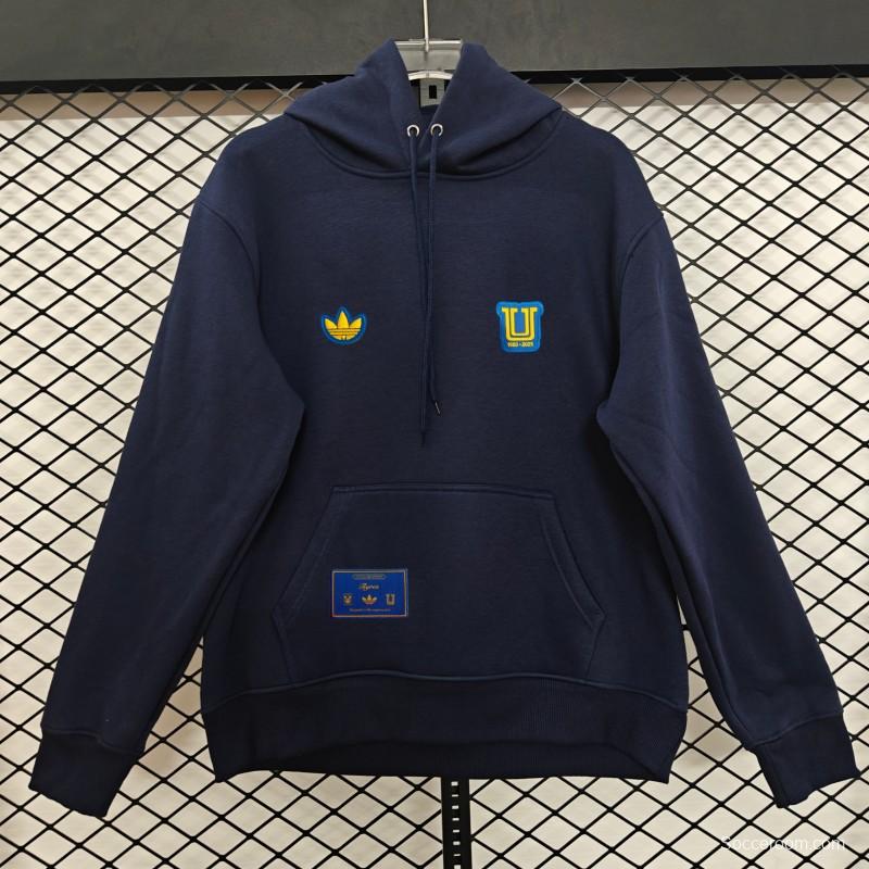 25/26 Tigres UANL Embroidered Logo Hoodie 9 Colors