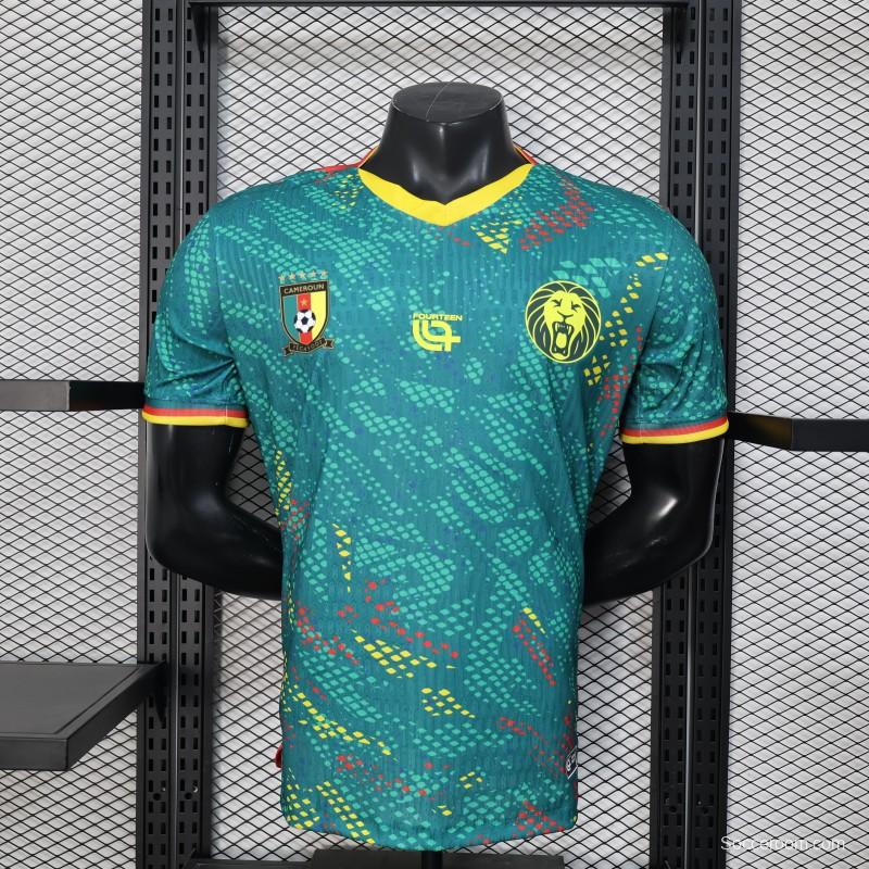 2026 Player Version Cameroon Green with Colorful Dot Pattern Jersey