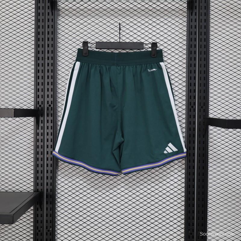 2026 Player Version Saudi Arabia Green with White Side Stripes  Shorts