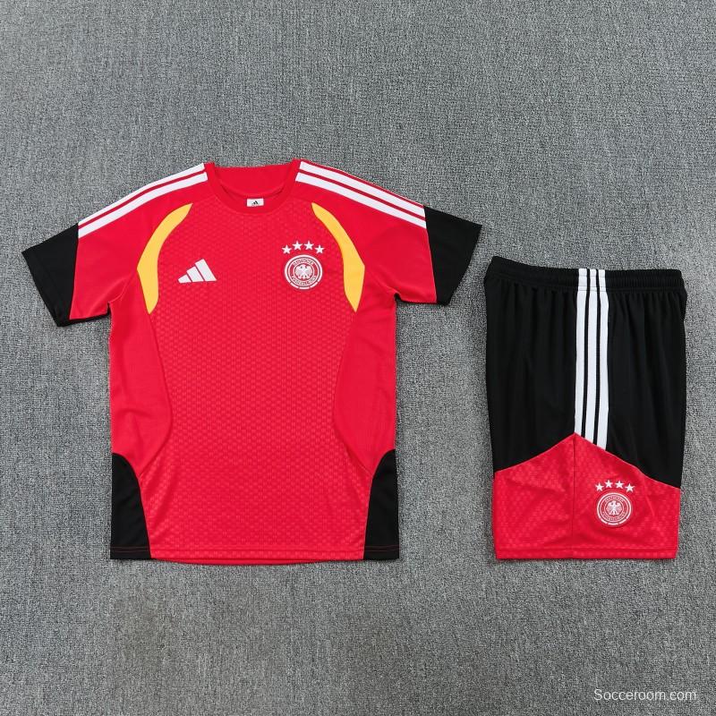 26/27  Germany Red Short Sleeve+Soccer Shorts