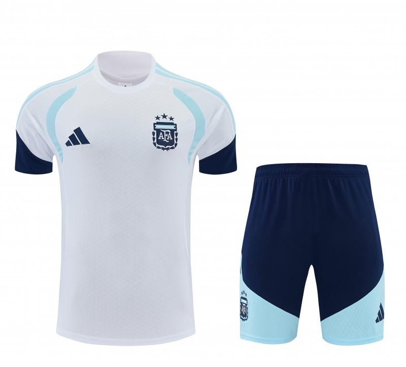 26/27 Argentina White Short Sleeve+Soccer Shorts