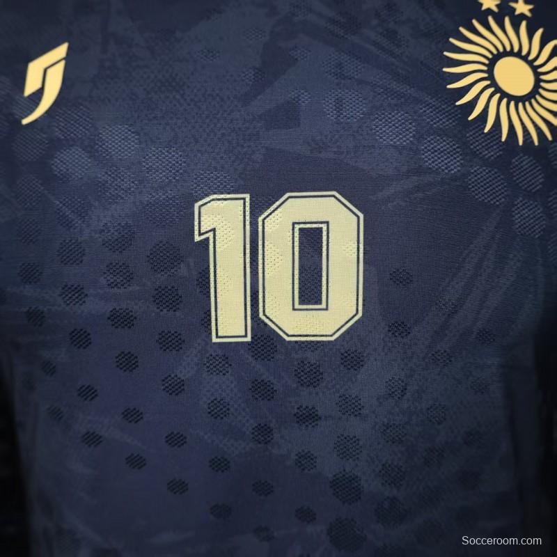 Player Version 2026 Argentina Black with Gold Sun Special Edition Jersey