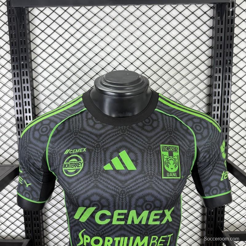 Player Version 25/26 Tigres UANL Adidas Third / Special Edition Black Jersey （SPORTIUMBET Ver.）