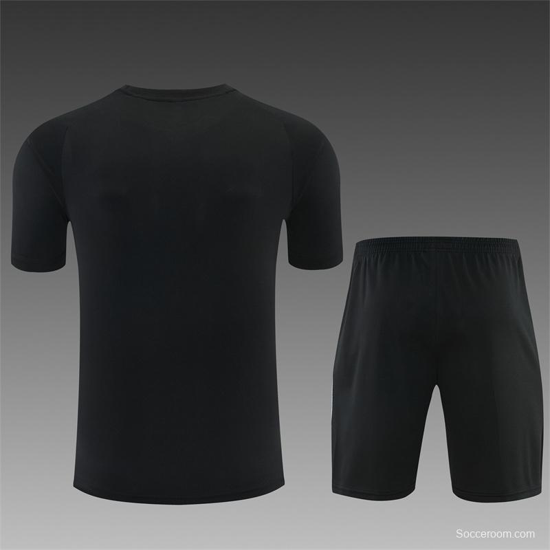 2026 Atletico Madrid Black Short Sleeve+Soccer Shorts