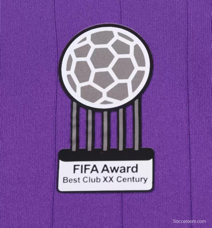 Retro Kids 06/07 Real Madrid Away Purple Jersey