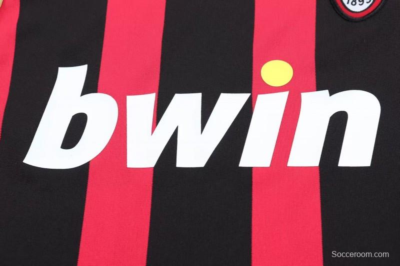 Retro Kids 06/07 AC Milan Home Long Sleeve Jersey