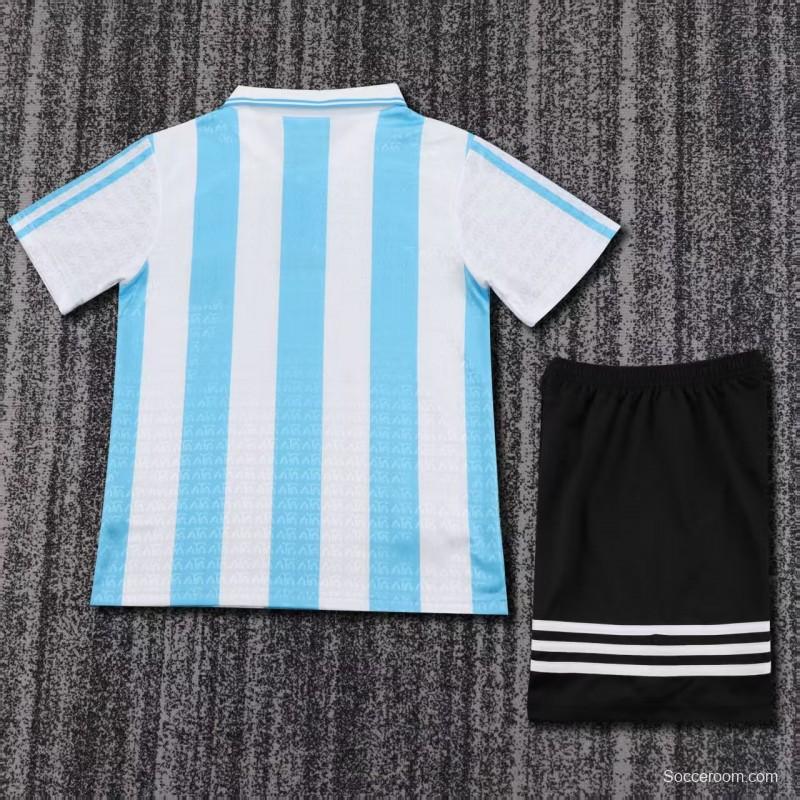 Retro Kids 1994 Argentina Home Jersey