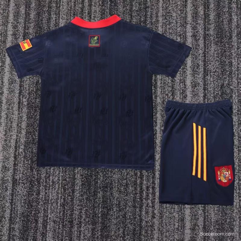 Retro Kids 1996 Spain Away Jersey