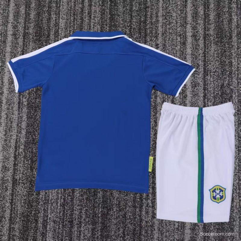 Retro Kids 1997 Brazil Away Jersey