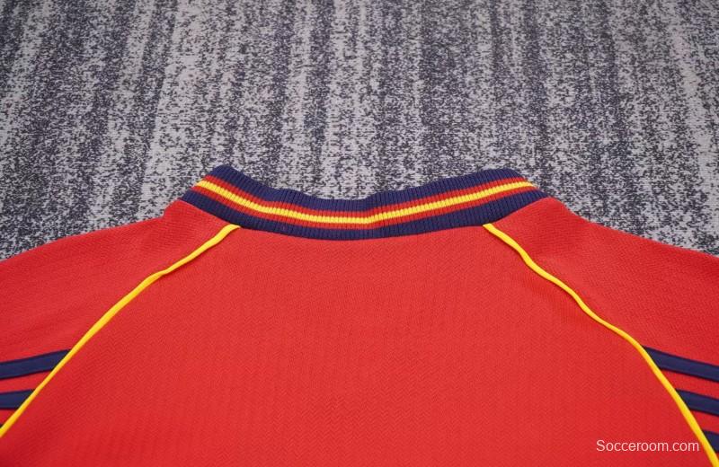 Retro Kids 1998 Spain Home Jersey