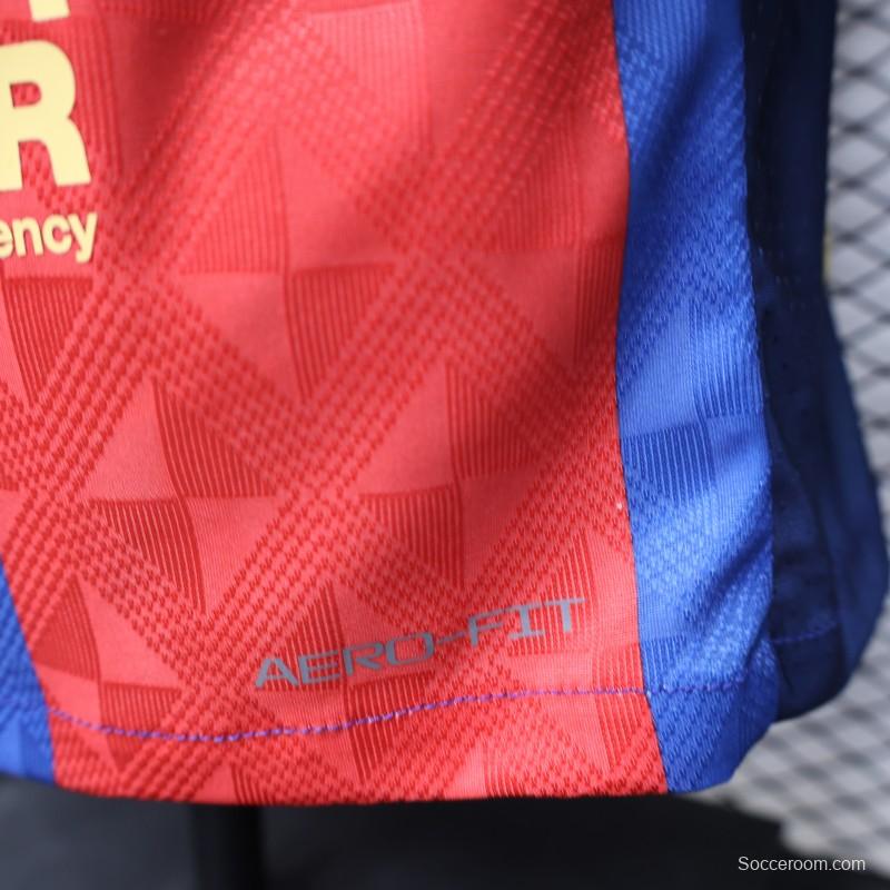 Player Version 26/27 FC Barcelona Home Red Blue  Stripe Jersey