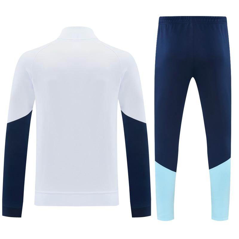 26/27 Argentina White & Navy Blue Zipper Jacket Tracksuit + Long Pants