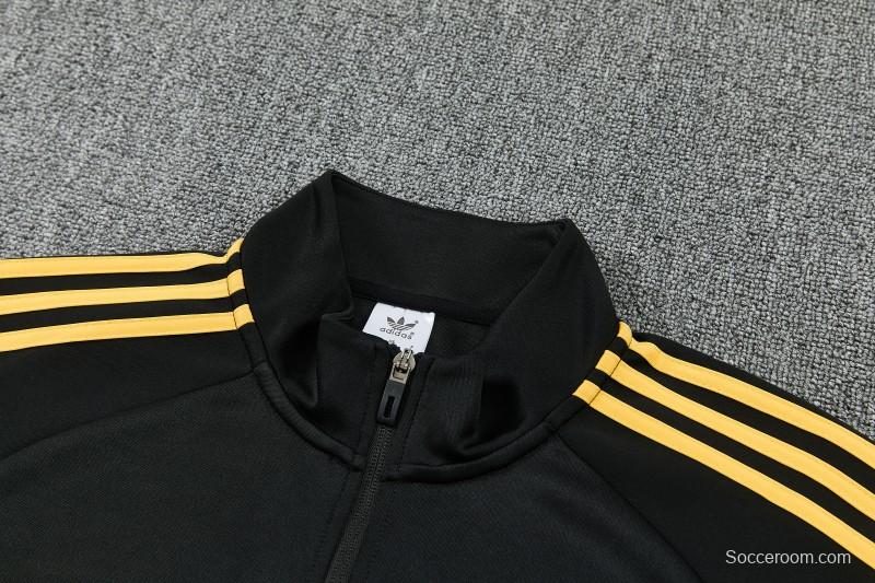 26/27 Manchester United Black & Blue Full Zipper Jacket Tracksuit + Long Pants