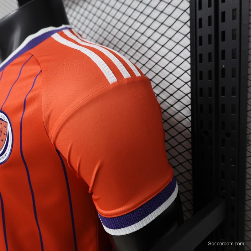Player Version 26/27 Scotland Away Orange with Purple Pinstripe Jersey