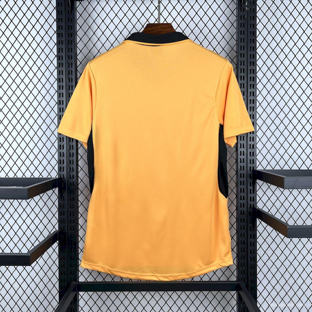 2003/04 Retro Wolverhampton Wanderers Home Gold with Black Trim Jersey