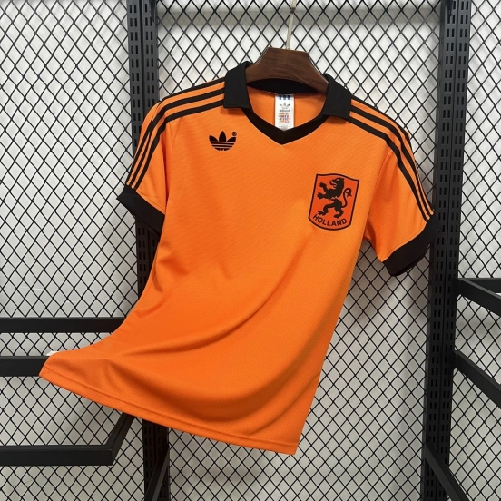 1980 Retro Netherlands Home Jersey