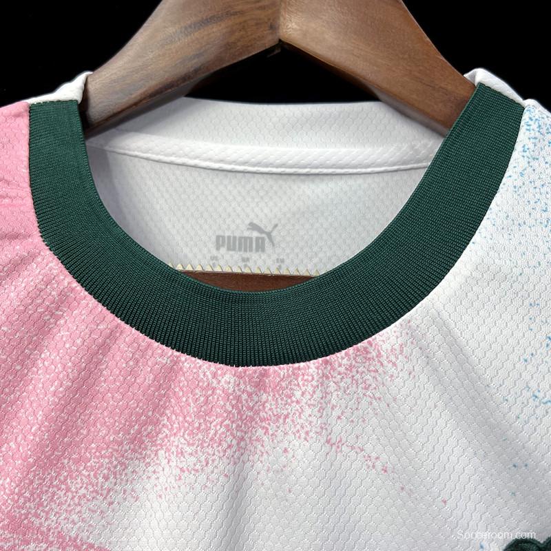 23/24 Palmeiras Cancer Awareness Goalkeeper White Jersey