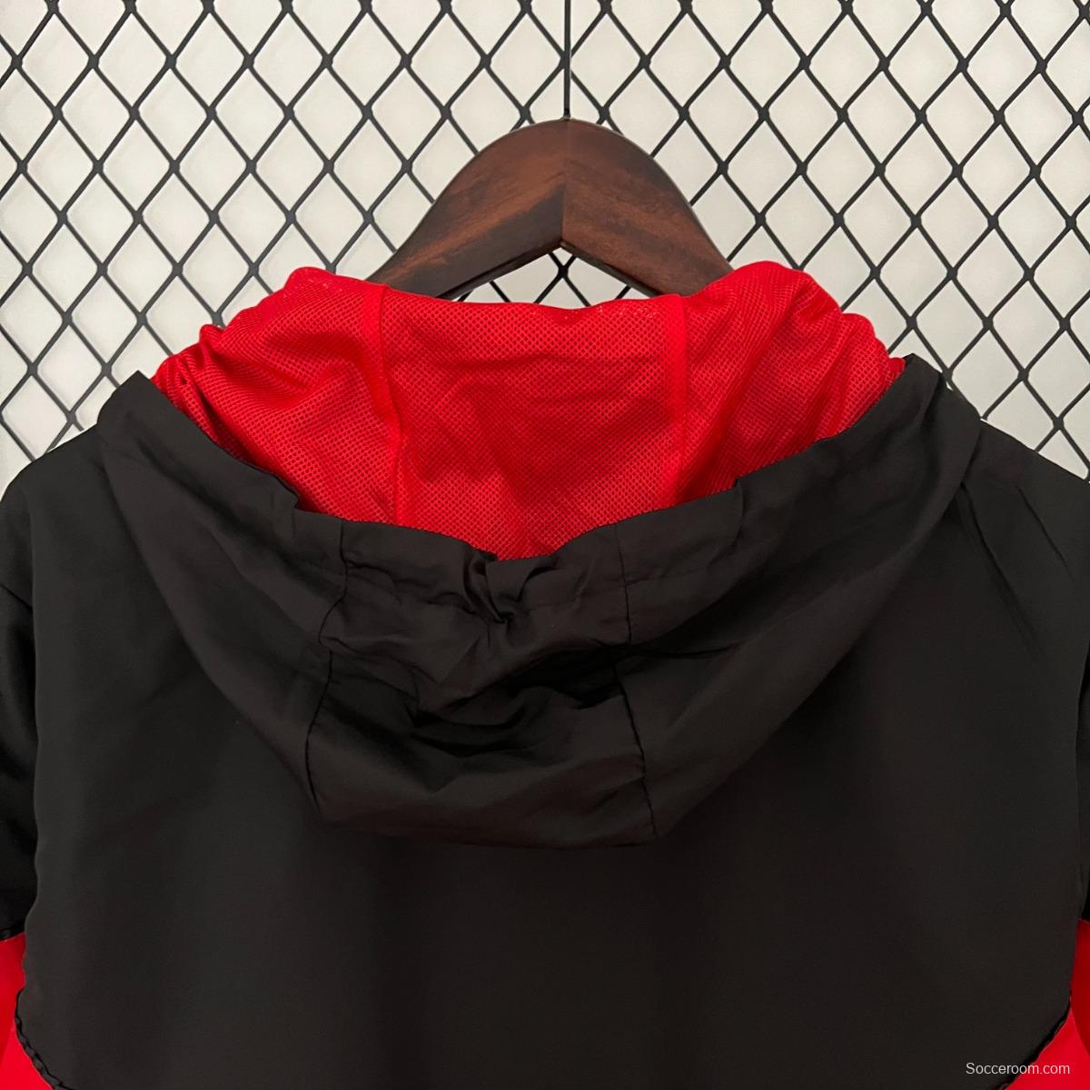 23/24 Manchester United Red/Black Windbreaker