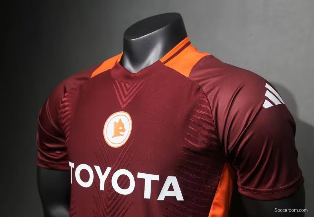 Player Version 24/25 AS Roma Home Pre-Match Jersey