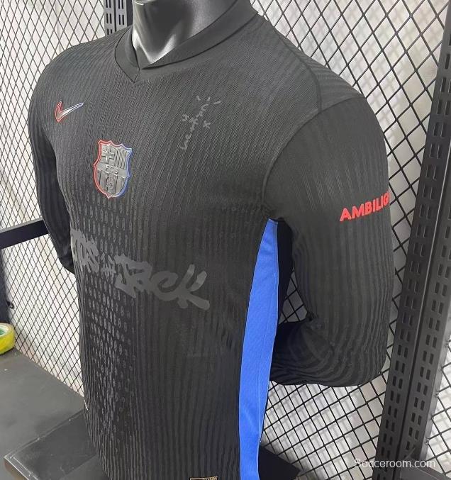 Player Version 24/25 Barcelona x Travis Scott Away Long Sleeve Jersey