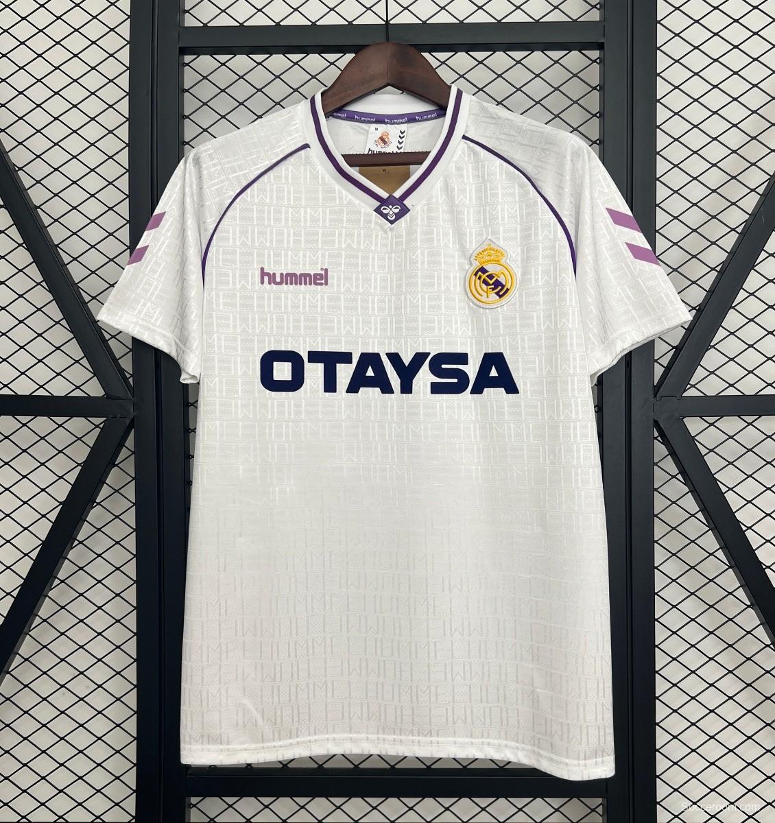 90/92 Retro Real Madrid Home Jersey