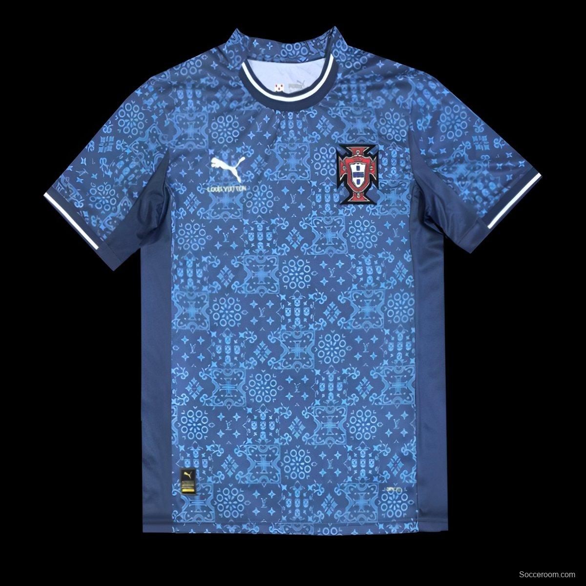 2025 Portugal Louis Vuitton Navy Special Jersey