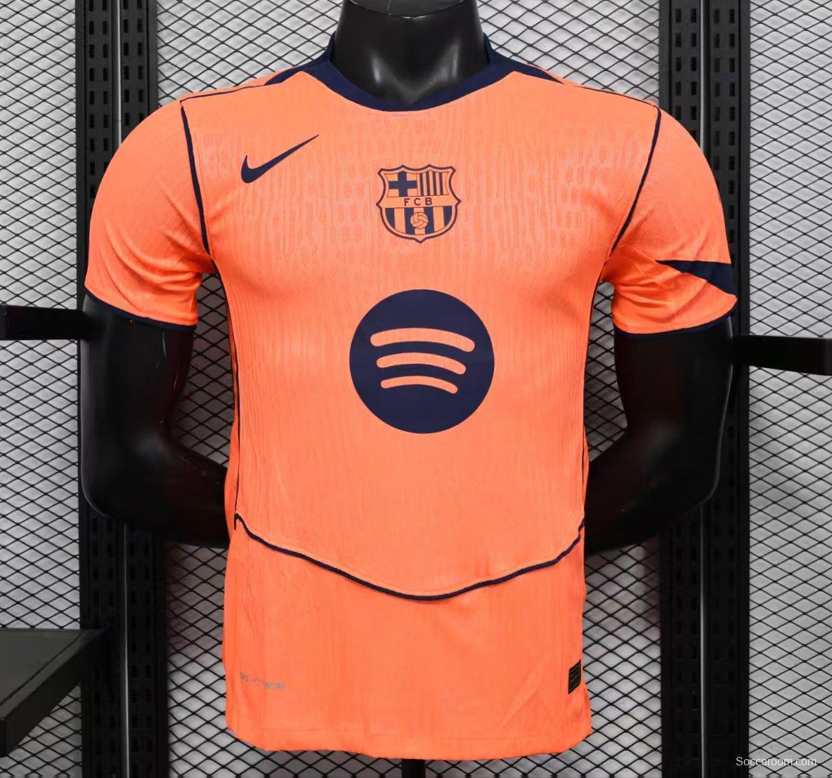 Player Version 25/26 Barcelona Third  Orange Jersey