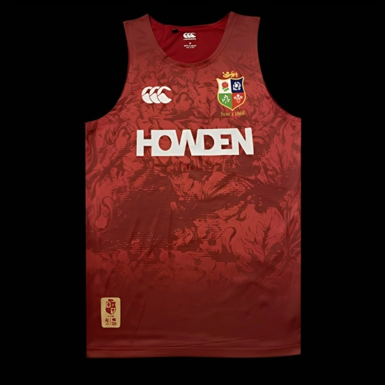 2025 British & Irish Lions Red with Pattern Singlet