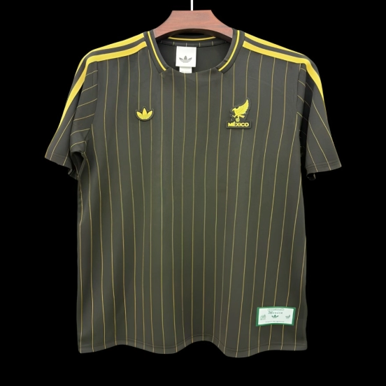 2026 Mexico Adidas Terrace Icons Dark Green Jersey