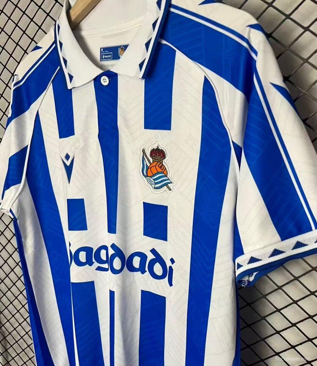 26/27 Real Sociedad Vintage Remake Home Jersey