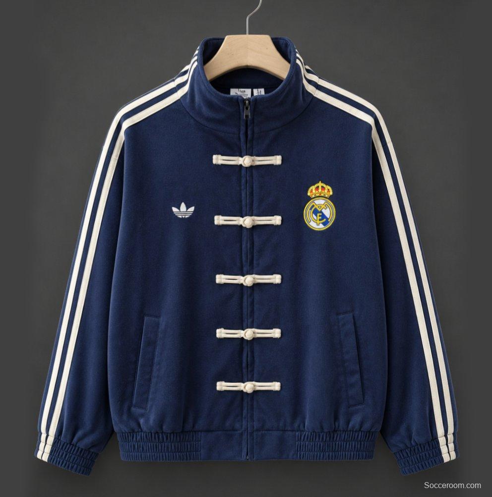 26/27 Real Madrid  x Adidas New Year Limited Edition Navy Track Jacket