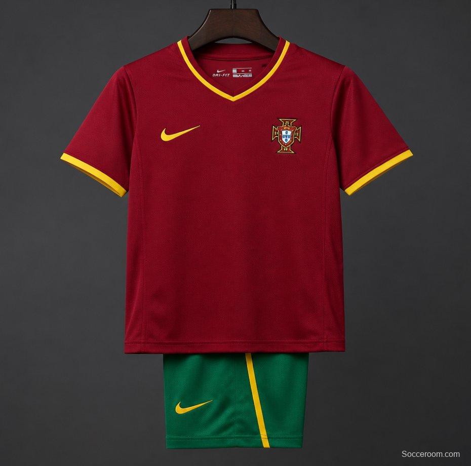 Retro Kids 2000 Portugal Home Jersey