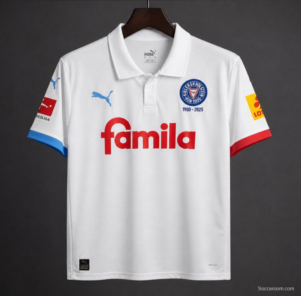26/27 Holstein Kiel White 125th Anniversary Away Jersey