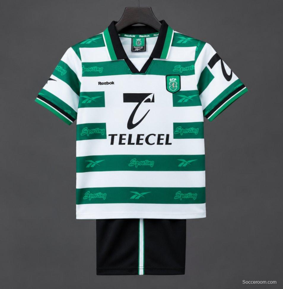 Retro Kids 99/00 Sporting Lisbon Home Jersey