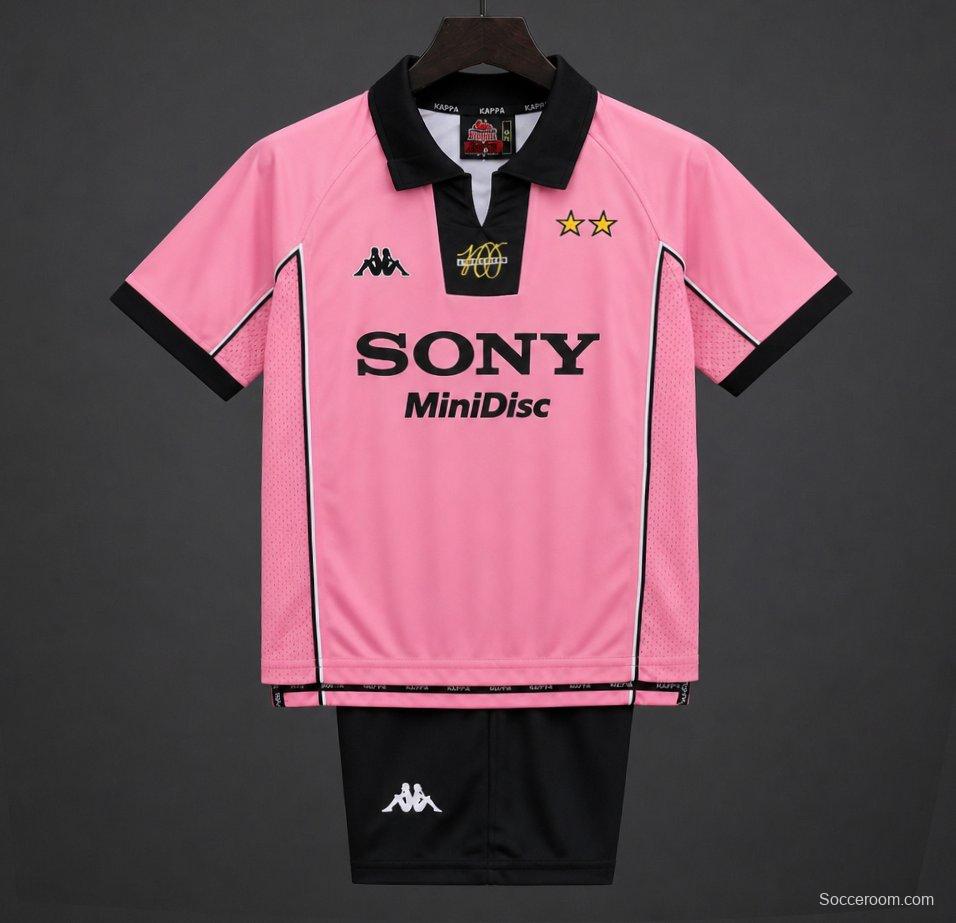 Retro Kids 97/98 Juventus Pink Away Jersey