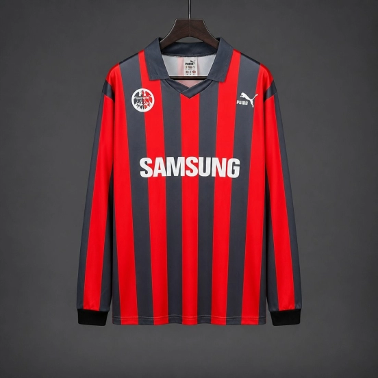 Retro 92/93 Eintracht Frankfurt Home Long Sleeve Jersey
