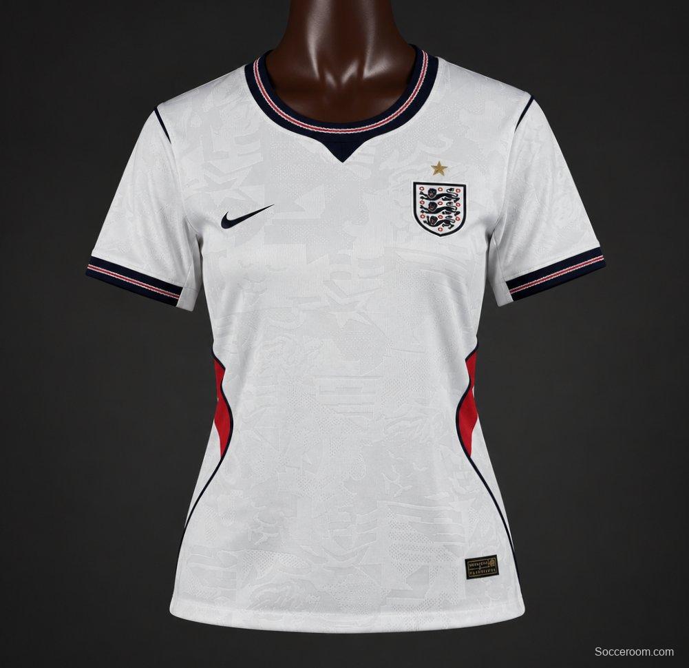 Player Version 2026 Women England Home Jersey